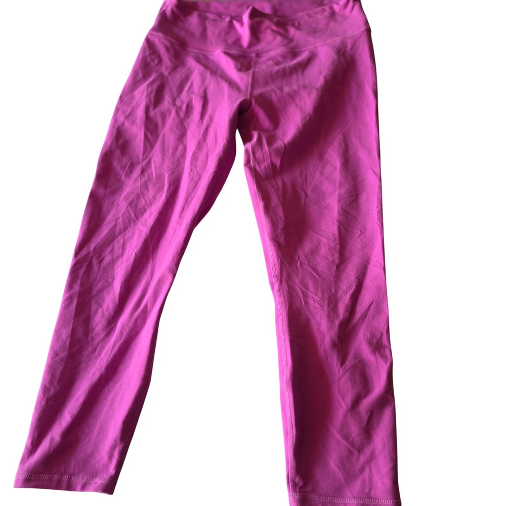 Fabletics PowerHold Magenta Pink High Waisted Compression Leggings Women Size M